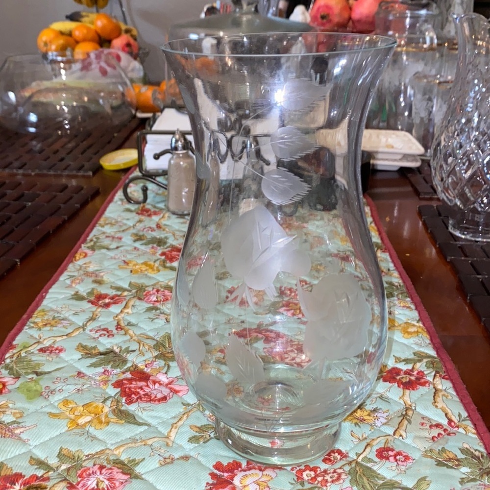Crystal flower vase